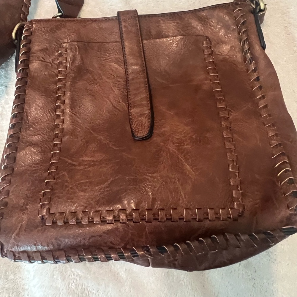Antik Kraft Brown “Leather” Crossbody bag